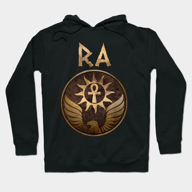 Ra Ancient Egyptian God Symbol Hoodie by AgemaApparel